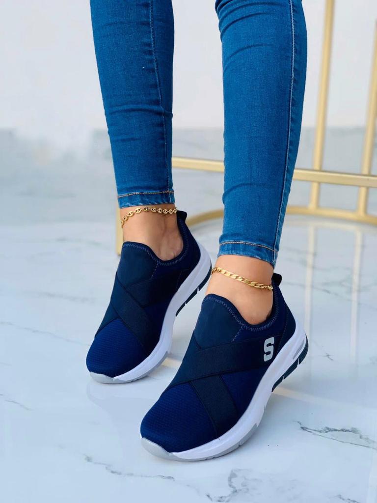 Zapato skechers caucho cruzado