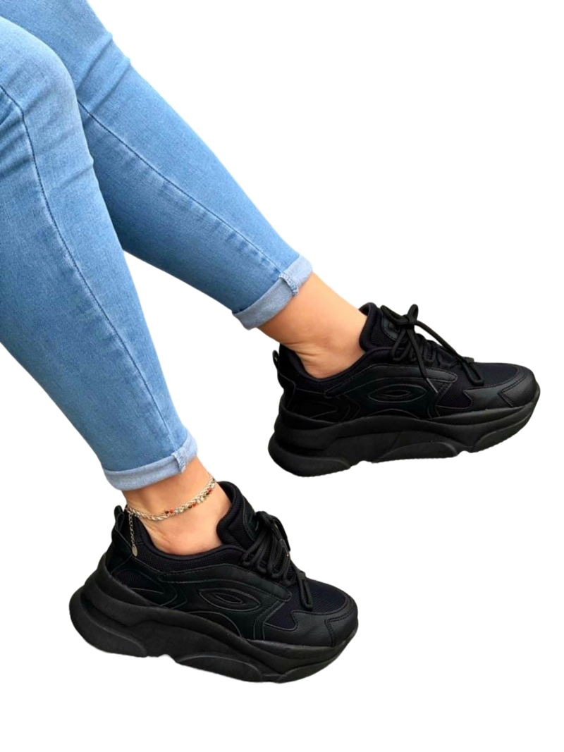 Tenis de mujer York Todo Negro