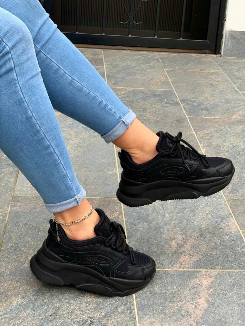 Tenis de mujer York Todo Negro